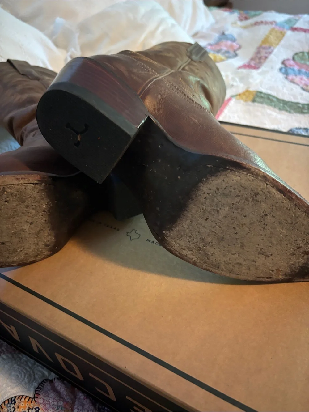 Tecovas The Annie Cafe Goat Leather Western Cowgirl Boots - Picture 4 of 16